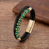 Green Agate / Gold / 18-22cm