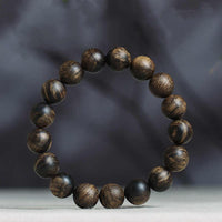 KarmaRipple's Rare Brunei Agarwood Water Ripple Pattern Peace Calm Bracelet