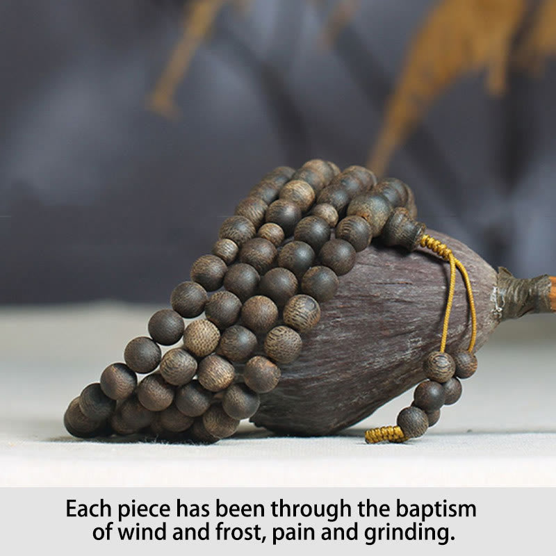 KarmaRipple's Nha Trang 108 Mala Beadwork 8mm Ivory Qinan Vietnam Agarwood Peace Bracelet p20