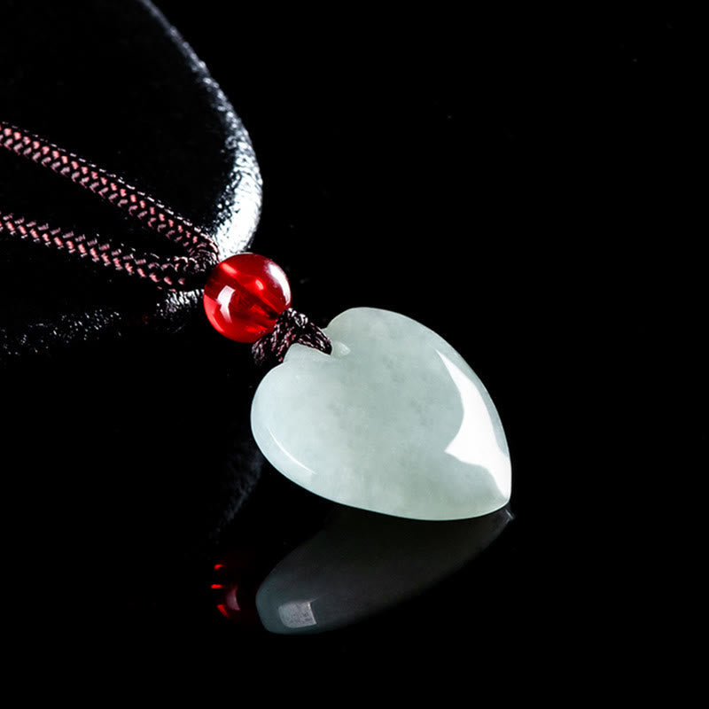 KarmaRipple's Jade Heart Prosperity Pendant Necklace p8
