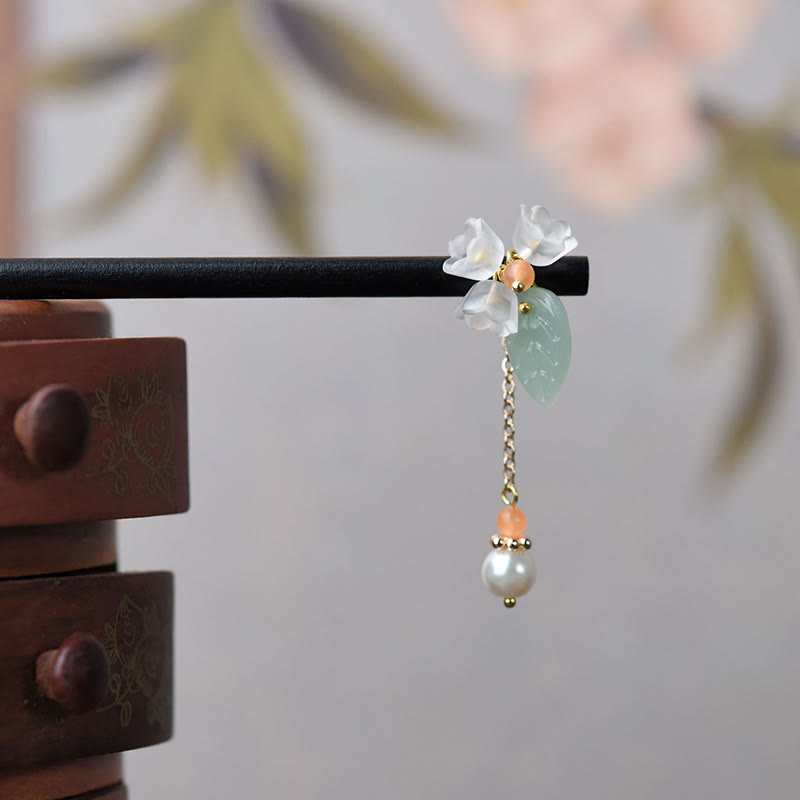 KarmaRipple's Ebony Liuli Lily of the Valley Courage Hairpin p7