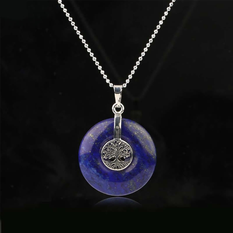 KarmaRipple's Various Gemstone'se Quartz Green Aventurine Amethyst The Tree of Life Kindness Pendant Necklace p7