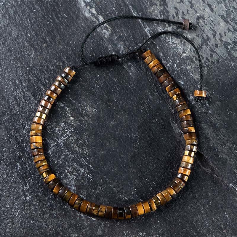 KarmaRipple's Authentic Tiger Eye Spacer Bead Courage Bracelet p9