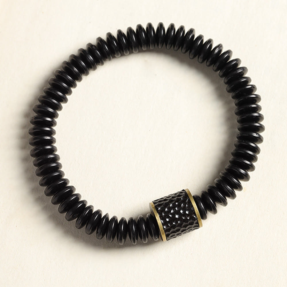 KarmaRipple's Tibetan Coconut Shell Auspicious Clouds Positive Bracelet p11