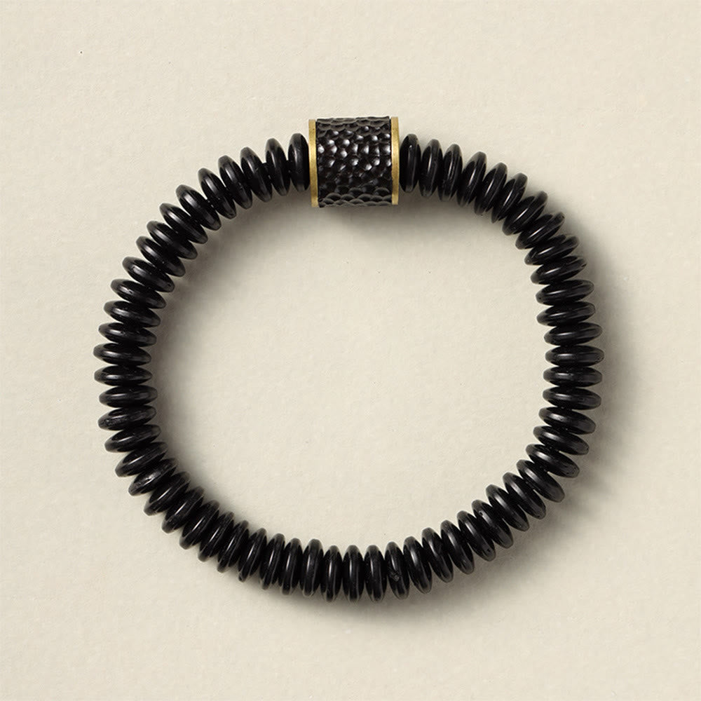 KarmaRipple's Tibetan Coconut Shell Auspicious Clouds Positive Bracelet p12