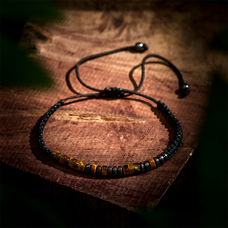 KarmaRipple's 3Pcs Tiger Eye Lava Rock Protection Bracelet Set p7
