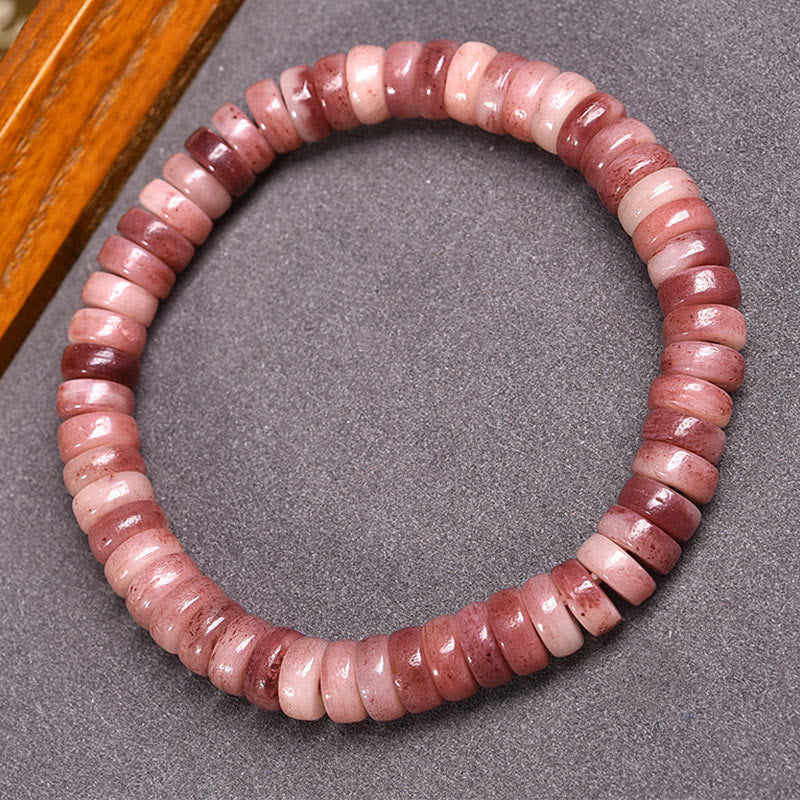 KarmaRipple's Authentic Tibetan Camel Bone Purple Blood Beadwork Keep Away Evil Spirits Bracelet p7