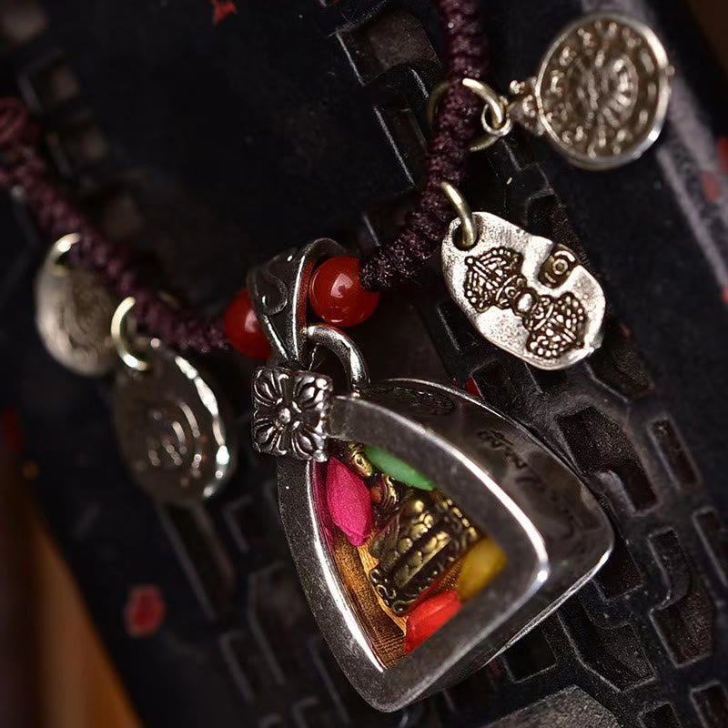 KarmaRipple's Tibetan Medicine Buddha Compassion Woven Rope Pendant Necklace p4