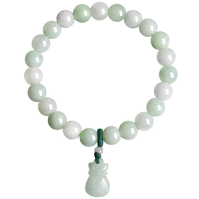 KarmaRipple's Authentic Jade Money Bag Talisman Fortune Bracelet p9