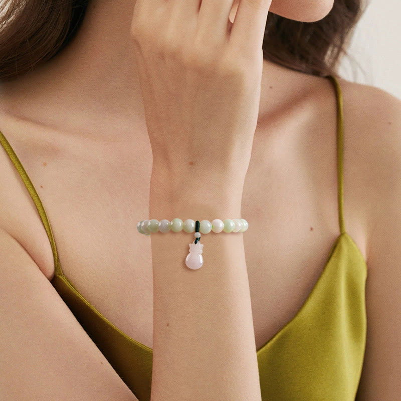 KarmaRipple's Authentic Jade Money Bag Talisman Fortune Bracelet p5