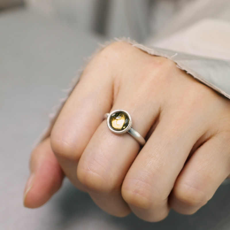 KarmaRipple's Authentic 925 Sterling Silver Citrine Adjustable Protection Ring p8