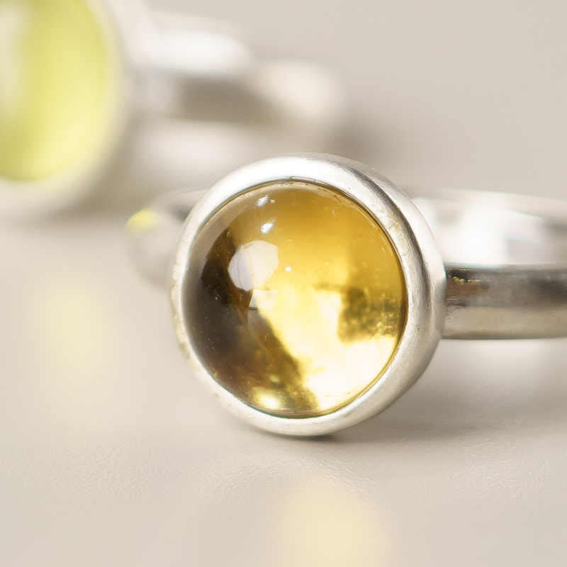 KarmaRipple's Authentic 925 Sterling Silver Citrine Adjustable Protection Ring p10