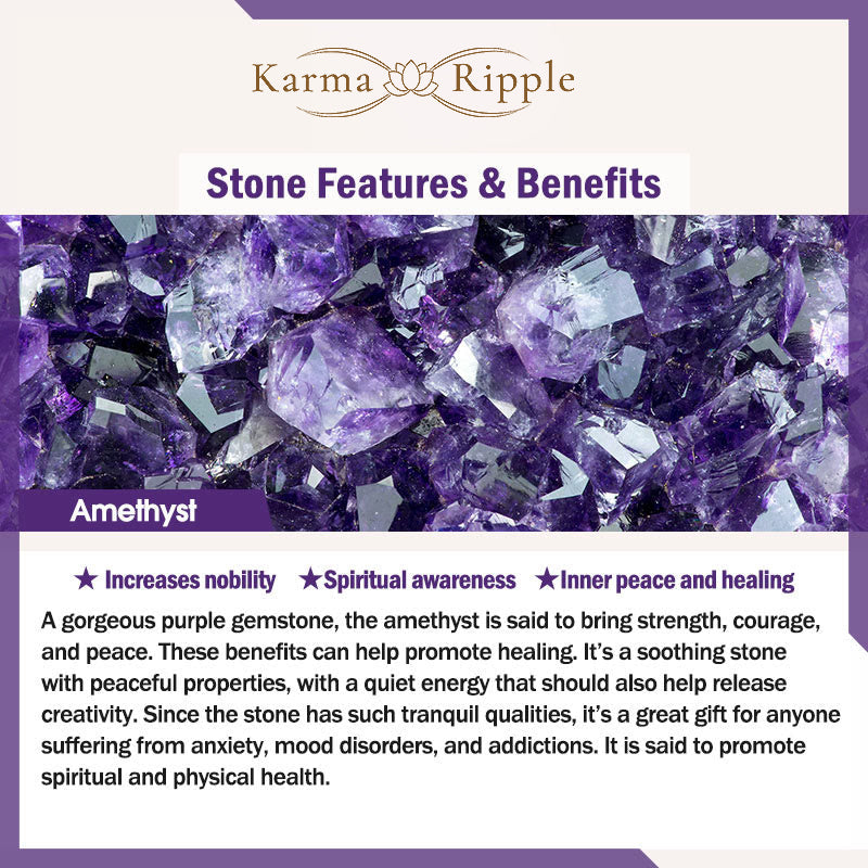 KarmaRipple's Amethyst Purify Knit Bracelet p7