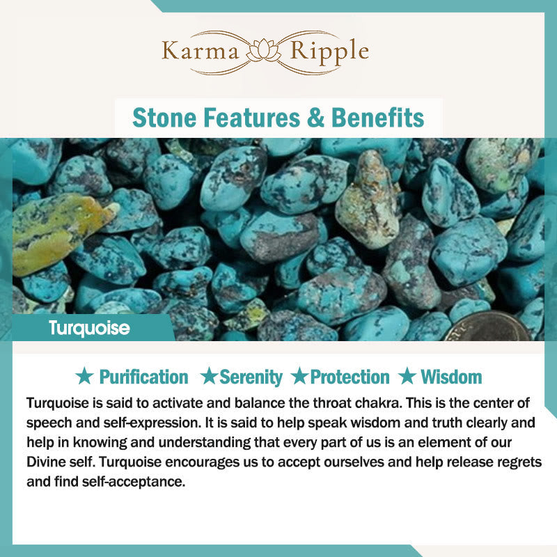 KarmaRipple's Tibetan Turquoise Bronze Wisdom Balance Pendant Necklace ( p7