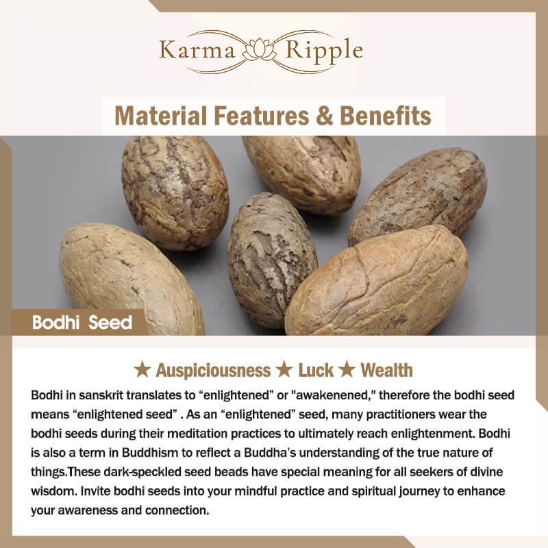 KarmaRipple's Bodhi Seed Three-eyed Dzi Bead Buddha Hand Talisman Wealth Bracelet p19