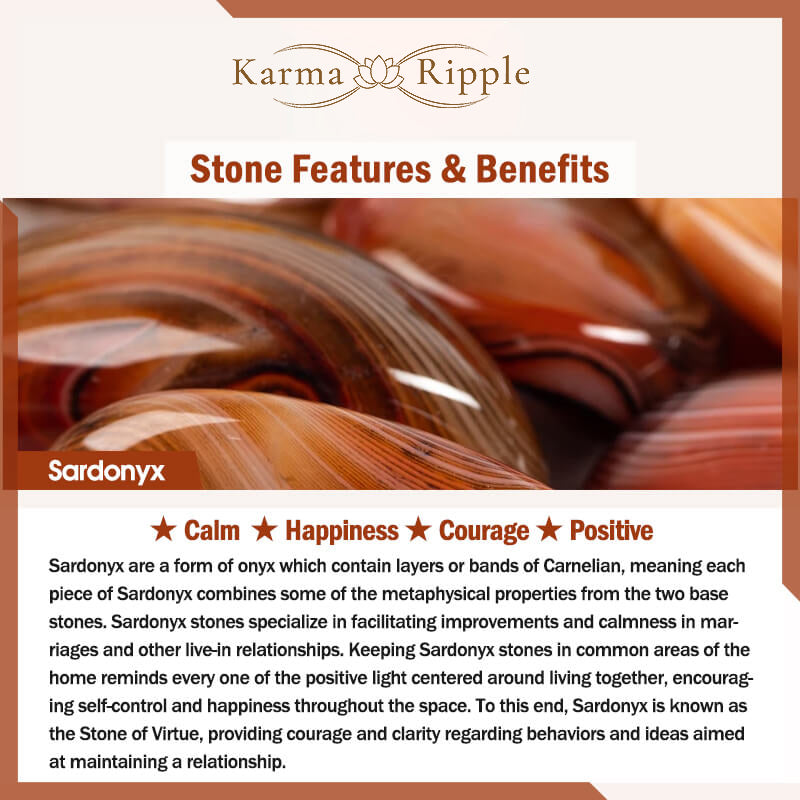 KarmaRipple's Authentic Sardonyx Courage Happiness Bracelet p9