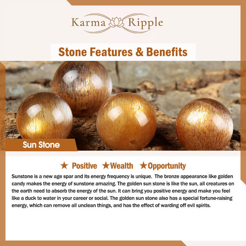 KarmaRipple's You Are Amazing Rhyolite Sun Stone'sitive Bracelet p7