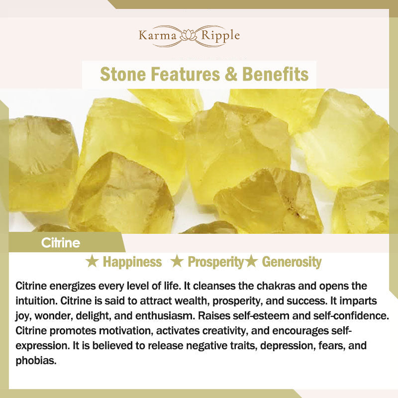 KarmaRipple's Citrine Topaz Smoky Quartz Tiger Eye Happiness Bracelet p8