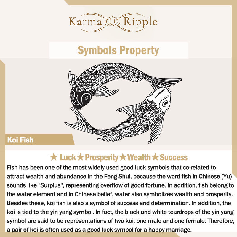 KarmaRipple's Ivory Jade Koi Fish Prosperity Bracelet p9