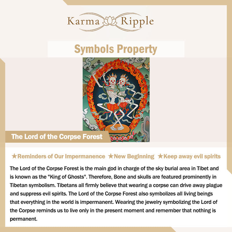 KarmaRipple's Authentic Bodhi Seed The Lord of the Corpse Forest Om Mani Padme Hum Wisdom Bracelet p23