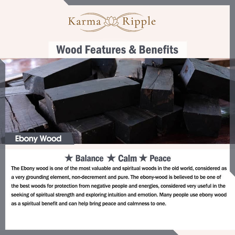 KarmaRipple's Eagle's Eye Stone Ebony Wood Bronze Confidence Pair Bracelet p15
