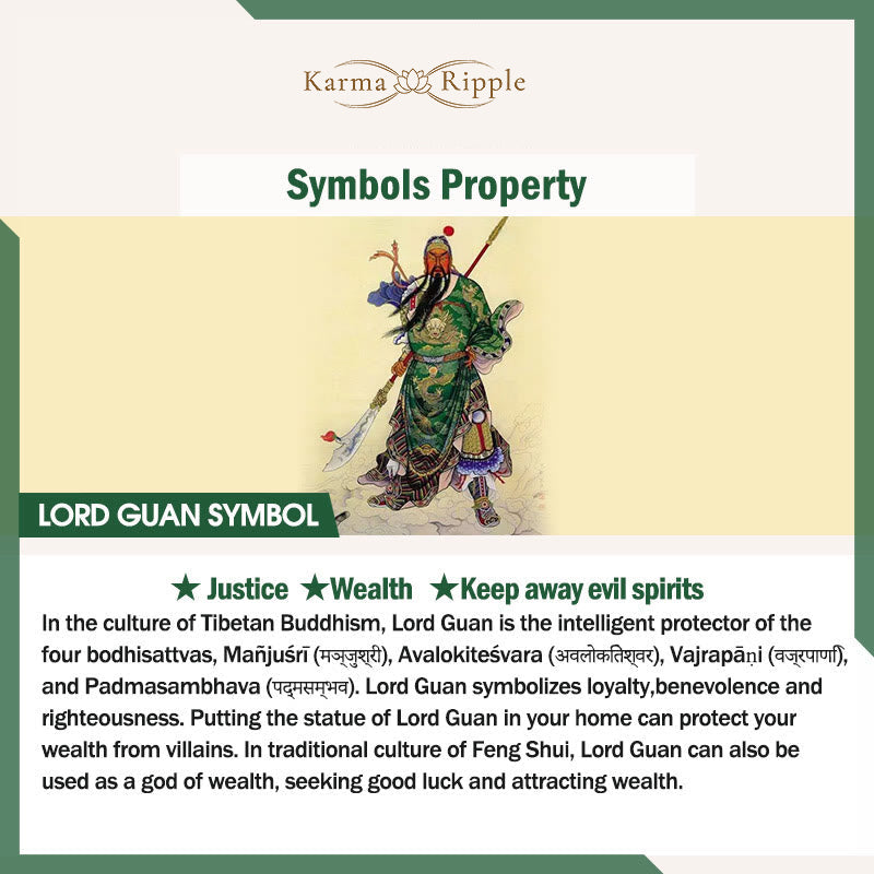 KarmaRipple's Black Obsidian Guan Gong Amulet Engraved Strength Pendant Necklace p11