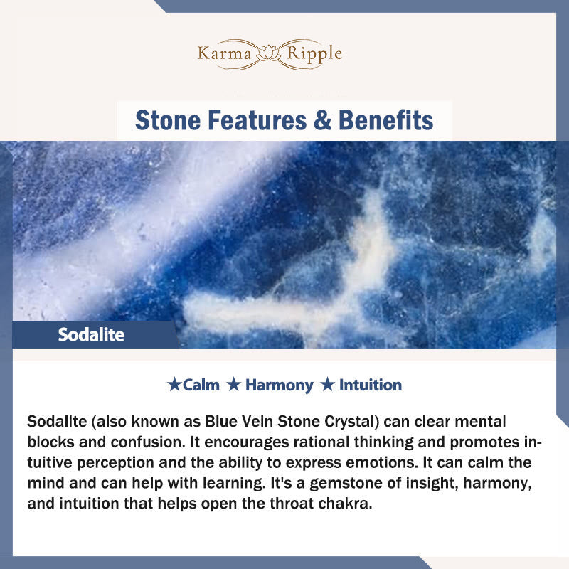 KarmaRipple's Emperor Stone Sodalite Gold Sheen Obsidian Balance Triple Wrap Bracelet p8