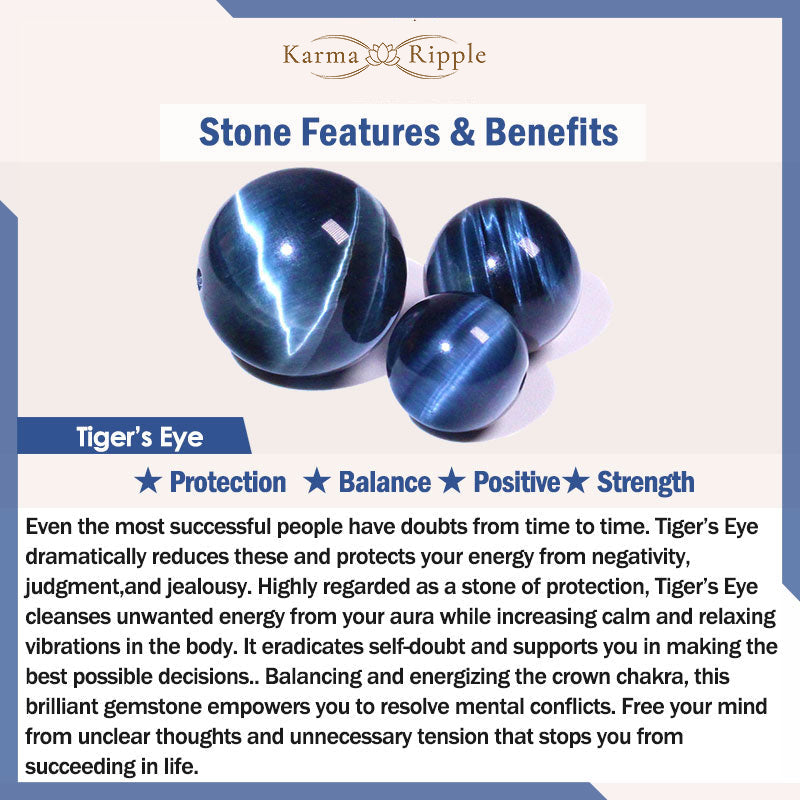 KarmaRipple's Blue Tiger Eye Silver Sheen Obsidian Strength Bracelet p6