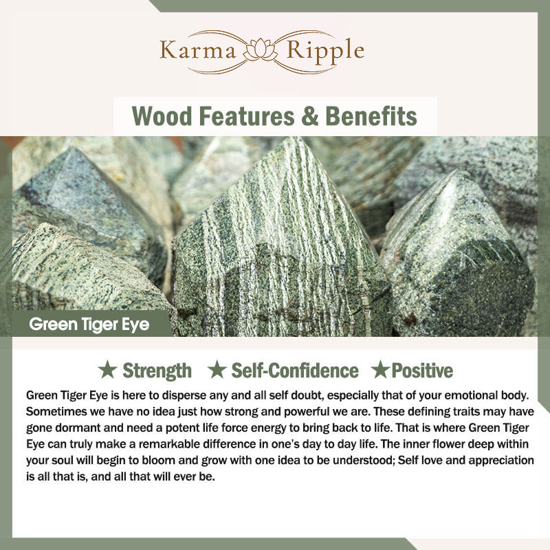 KarmaRipple's Authentic Colored Tiger Eye Stone Weight Balance Bracelet p9