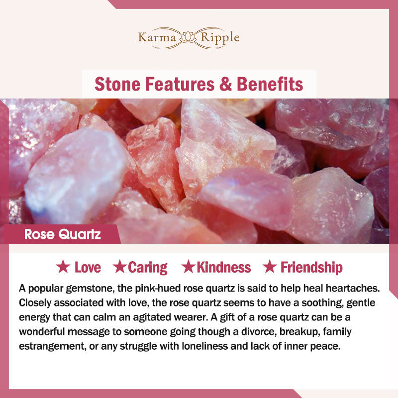 KarmaRipple's Authentic Green Aventurine Amethyst Rose Quartz Blessing Pendant Necklace p15