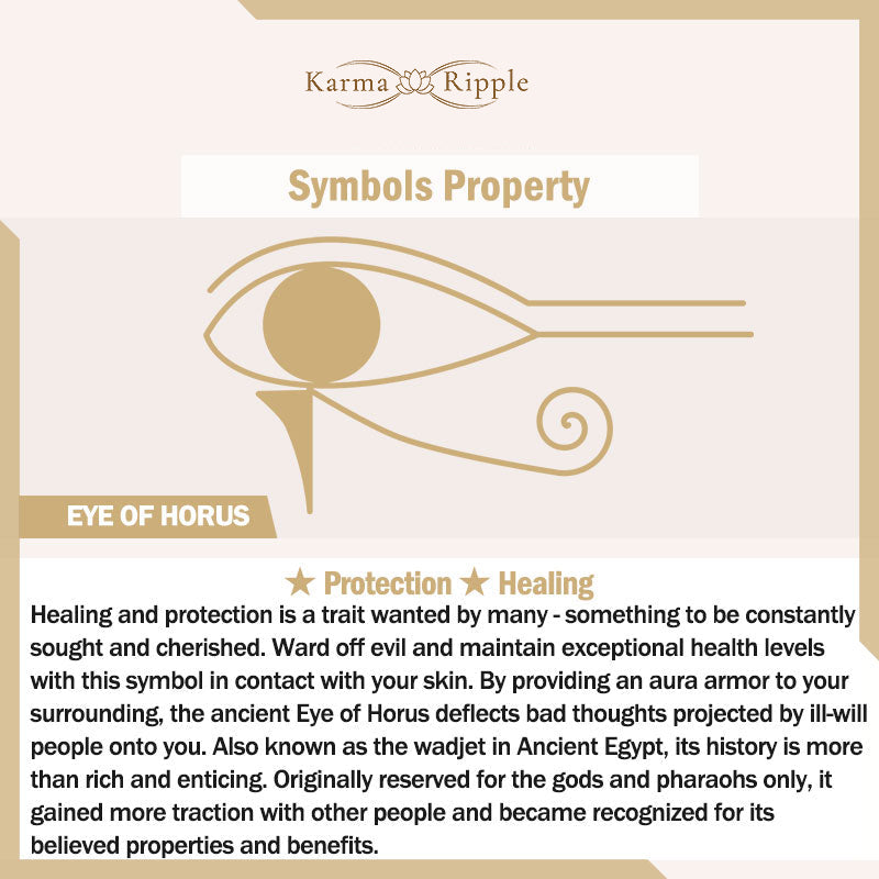 KarmaRipple's Eye of Horus Protection Pendant Necklace p9