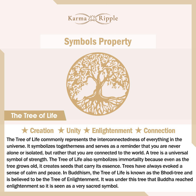 KarmaRipple's The Tree of Life Titanium Steel Connection Pendant Necklace p10