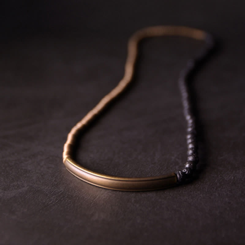 KarmaRipple's Vintage Lava Rock Bronze Support Bracelet p9