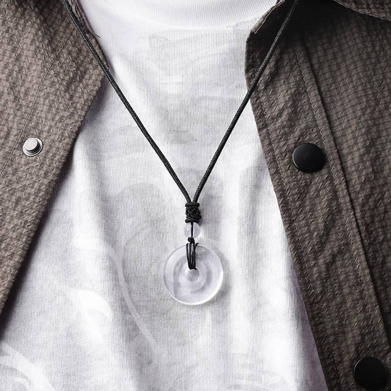 KarmaRipple's Fortunate Coin Necklace Balancing Gemstone Gemstone Pendant p35