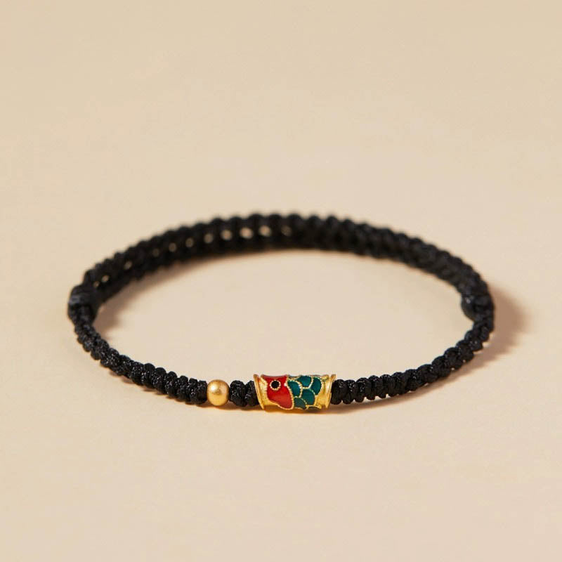 KarmaRipple's Handcrafted Koi Fish Wealth Prosperity Woven Rope Bracelet p7