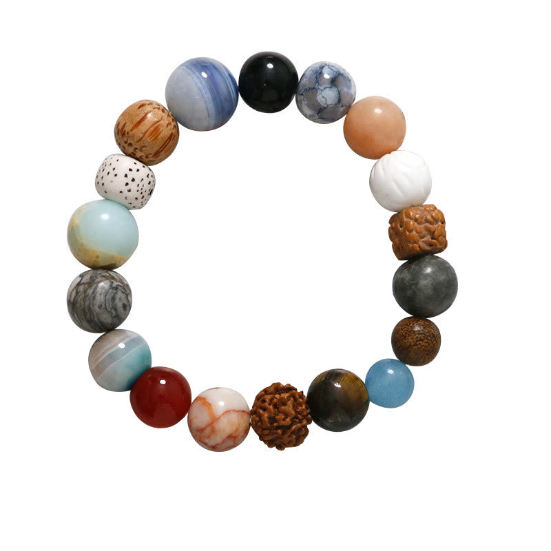 KarmaRipple's Authentic Bodhi Seed Gemstone Stone Agate Keep Away Evil Spirits Bracelet p13