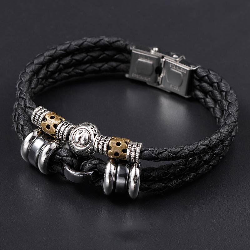KarmaRipple's 12 Constellations of the Zodiac Hematite Protection Bracelet p3