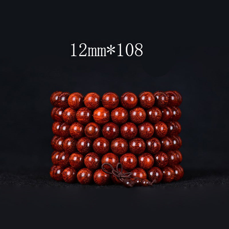 KarmaRipple's Tibetan Small Leaf Red Sandalwood Balance Bracelet p11