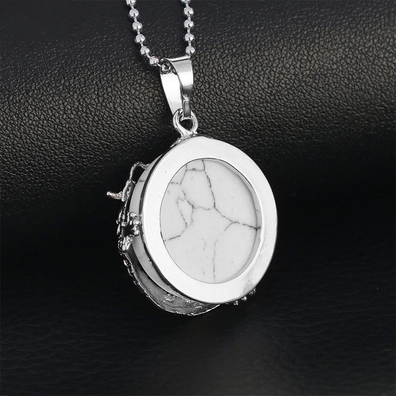 KarmaRipple's Chinese Dragon Authentic Quartz Gemstone Balancing Energy Pendant Necklace p32