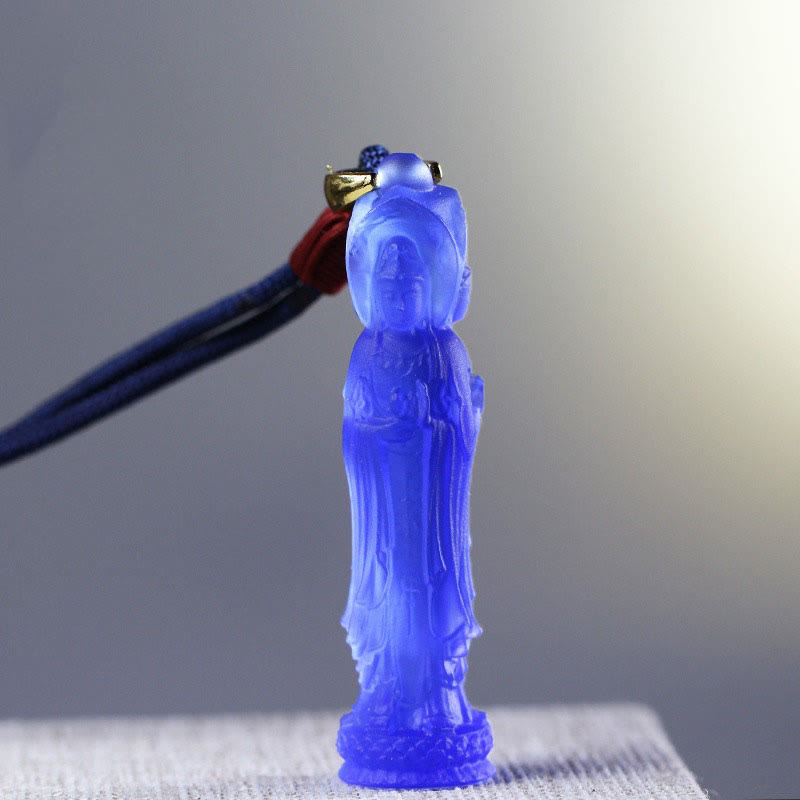 KarmaRipple's Avalokitesvara Buddha Liuli Balance Pendant p5