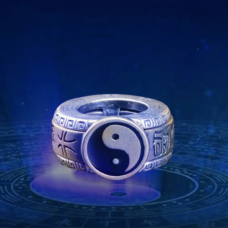 KarmaRipple's 925 Sterling Silver Black Obsidian Ivory Shell Yin Yang Strength Bracelet p15