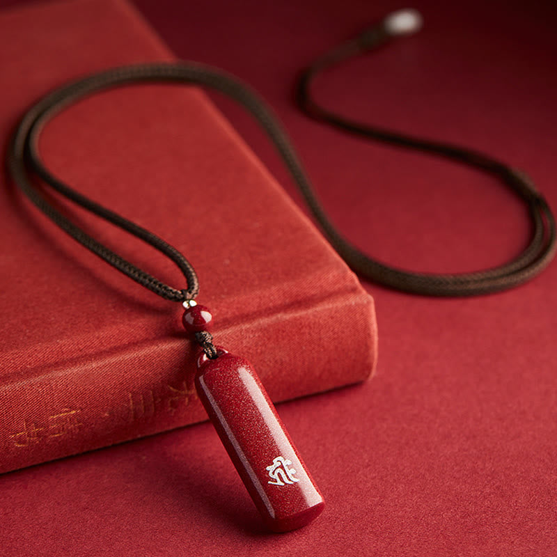 KarmaRipple's Chinese Zodiac Natal Buddha Cinnabar Amulet Protection String Pendant Necklace p18