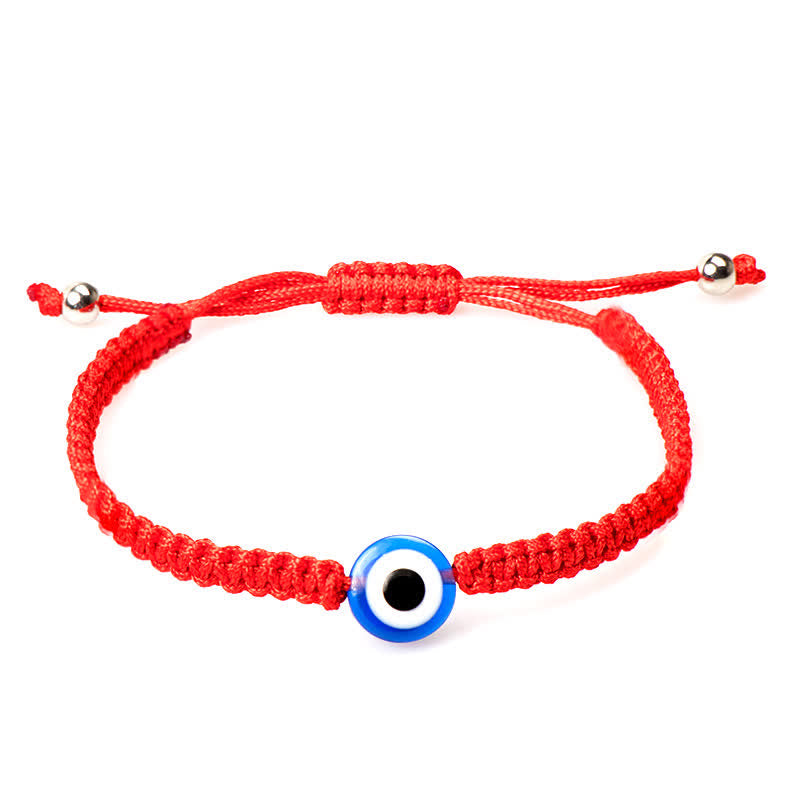 KarmaRipple's 4Pcs Evil Eye Seven Weave Red String Protection Bracelet p11