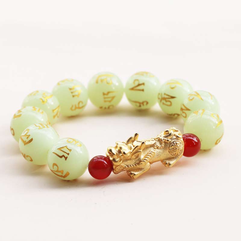 KarmaRipple's FengShui Fortunate Pixiu Glowstone Wealth Bracelet p9