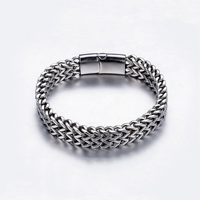 KarmaRipple's Fish Scale Magnetic Buckle Titanium Steel Balance Bracelet Bangle p9