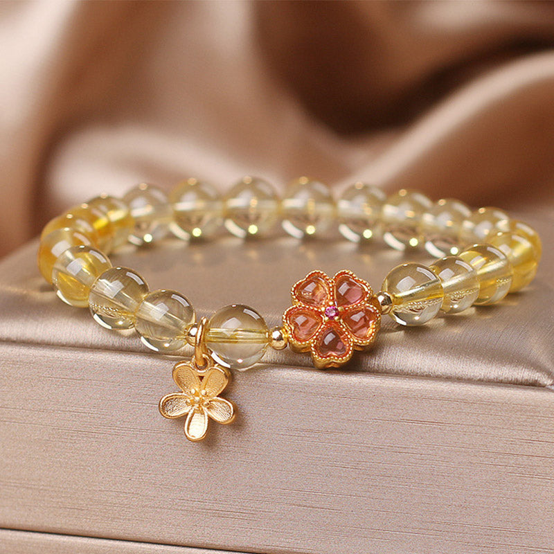 KarmaRipple's Authentic Citrine Flower Talisman Prosperity Protection Bracelet p5