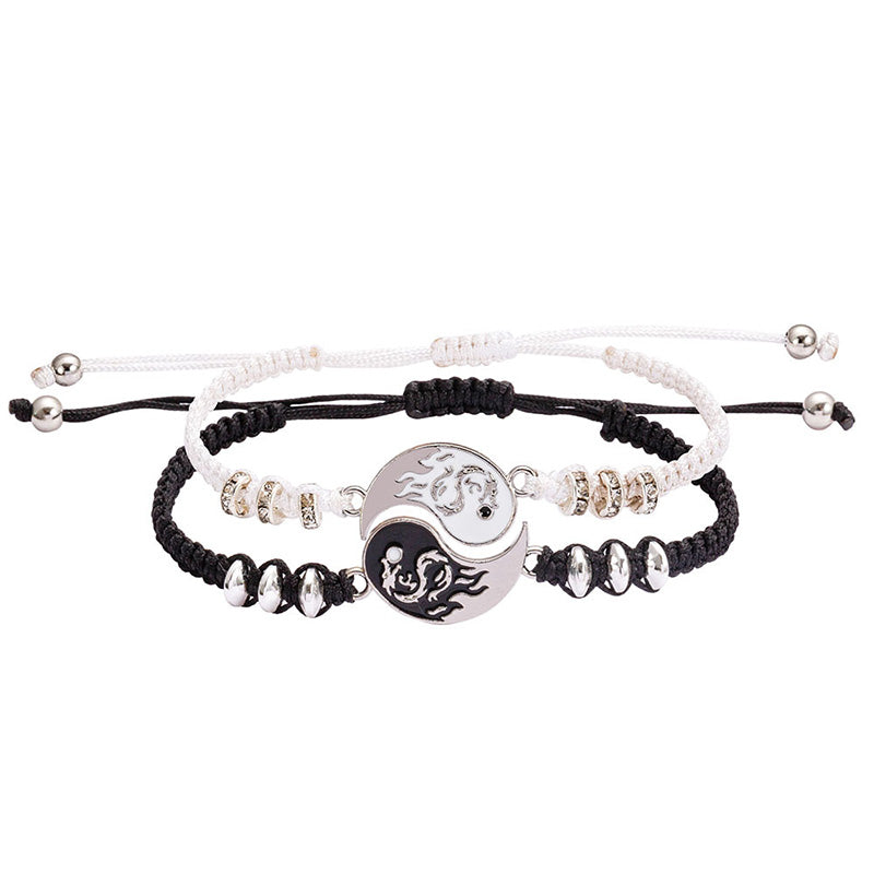 KarmaRipple's 2pcs Yin Yang Dragon Pair Bracelet p1