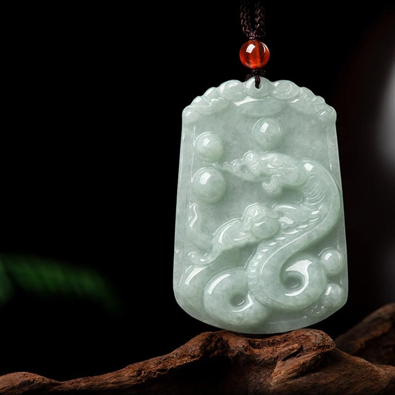 KarmaRipple's Authentic Jade 12 Chinese Zodiac Abundance Amulet Necklace Pendant p34