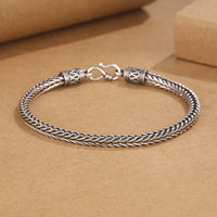 KarmaRipple's Vintage Dragon Keel Woven Twisted Design Wealth Buckle Bracelet
