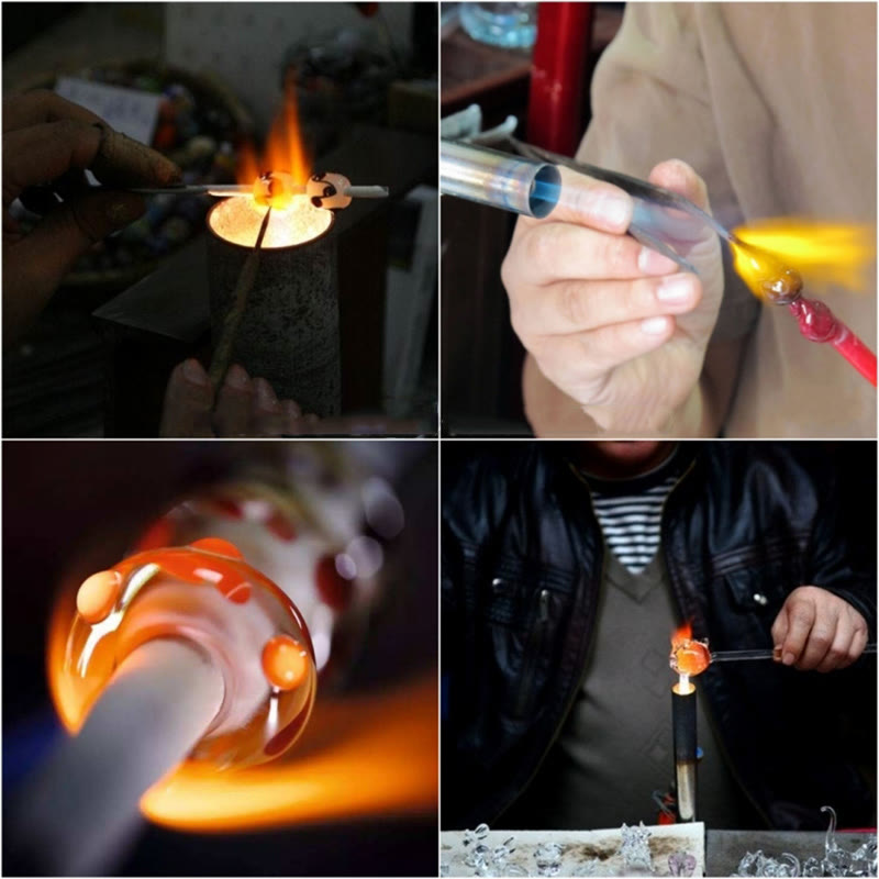 KarmaRipple's Tibetan 108 Mala Beadwork Multicolored Liuli Glass Bead Chinese Zodiac Nine Palaces Eight Diagrams Talisman Bracelet p19